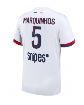 Paris Saint-Germain Marquinhos #5 Maglia Gara Trasferta Repliche 2025-26 Maniche Corte